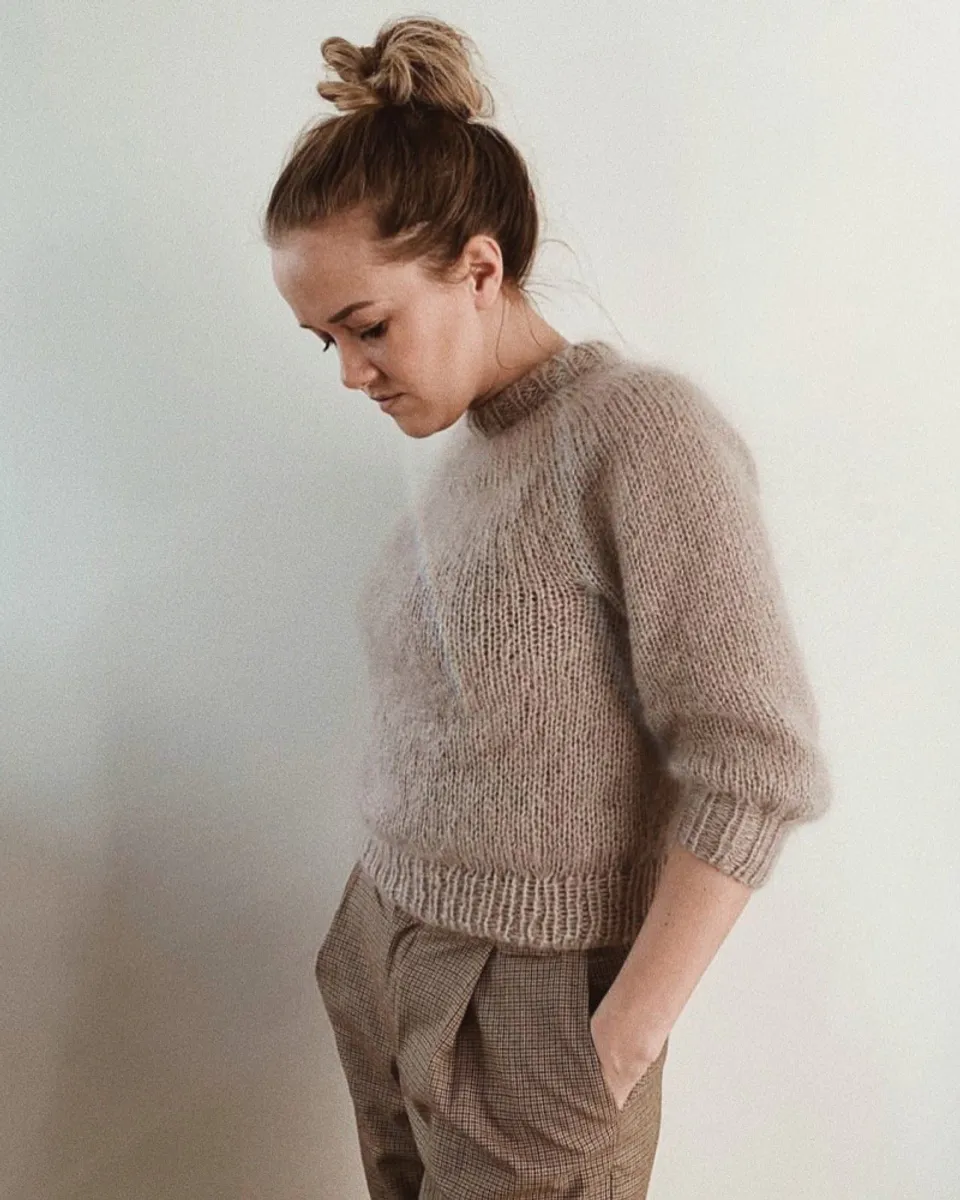 Saturday Night Sweater genser PetiteKnit mønster