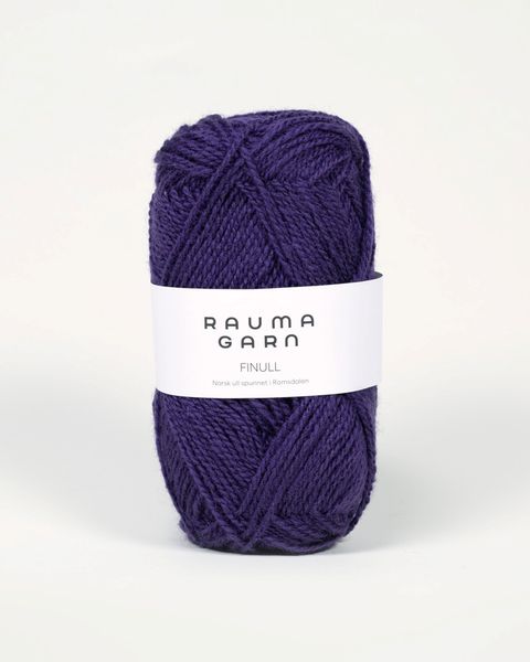 Hovedbilde Rauma Finull 474 Mørk blålilla garn