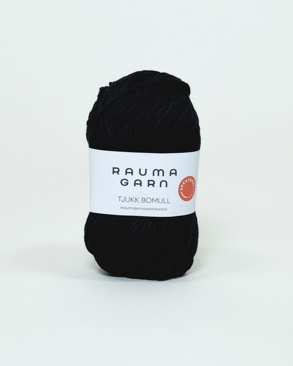 Tjukk Bomull 277 Marine Rauma garn