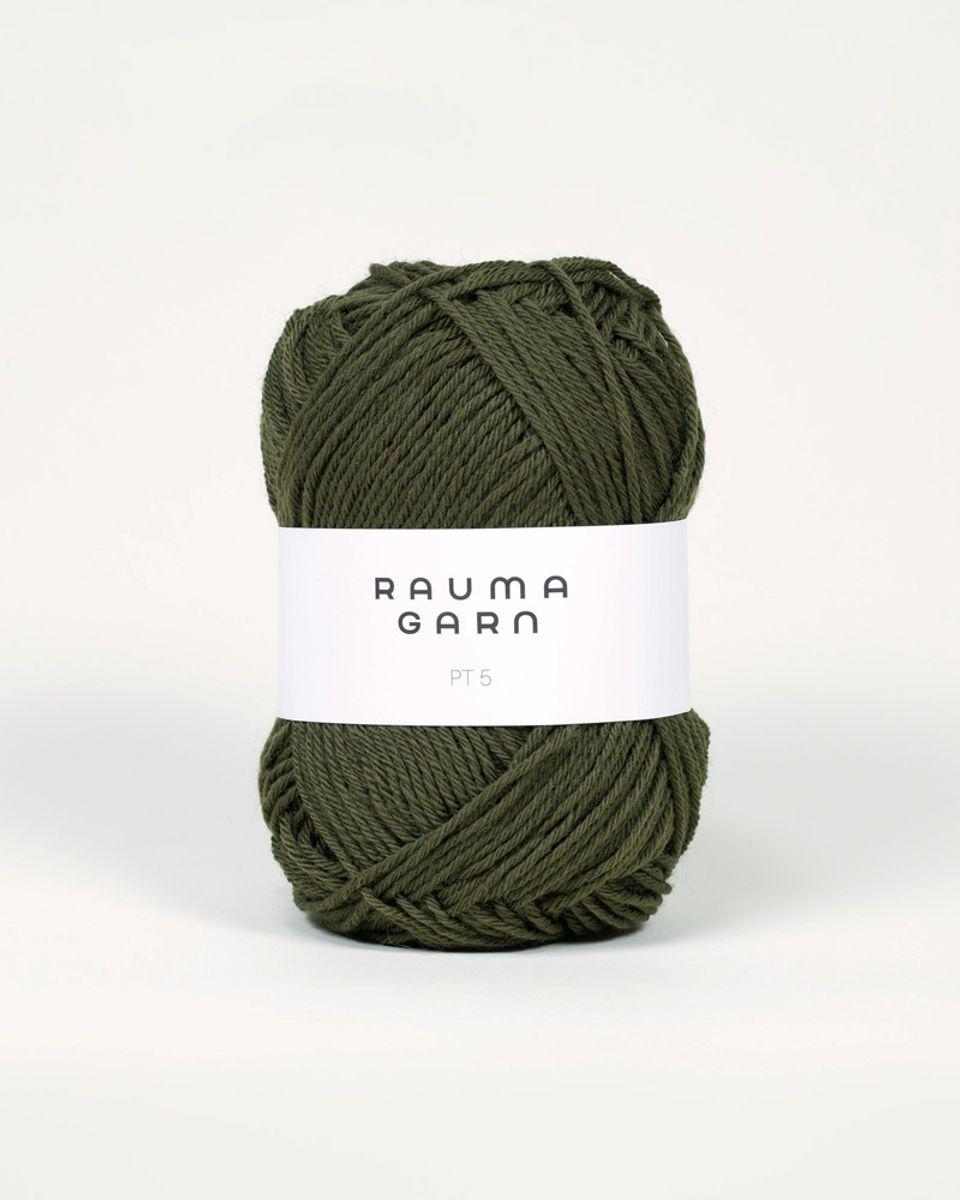 Rauma PT5 591 Mosegrønn garn