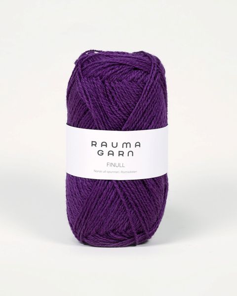 Hovedbilde Rauma Finull 442 Mørk rødlilla garn
