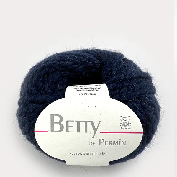 Hovedbilde Permin Betty 408 Mørk blå garn utgår