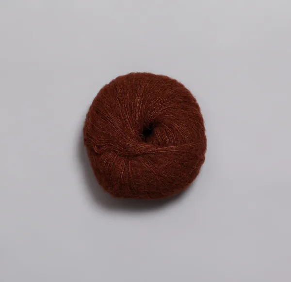 Hovedbilde Rauma Alpaca Silk 2225 Rødbrun utgår