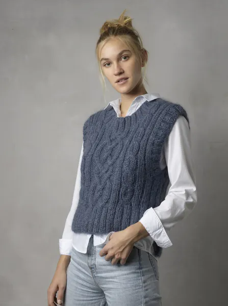 Hovedbilde 4627 Vest i Dolce glitter oppskrift* Utgår