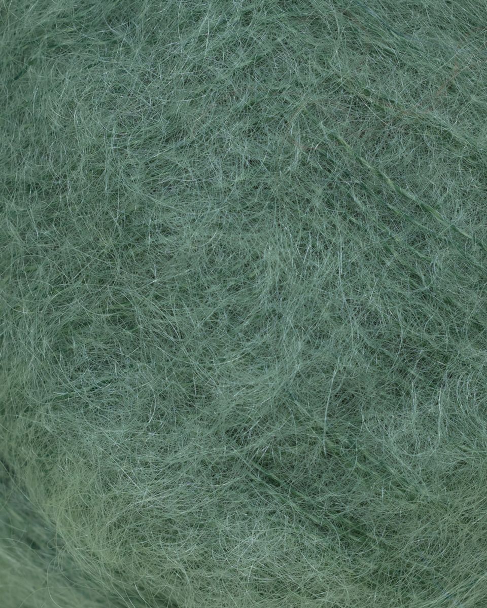 Rauma Plum 173 Mosegrønn mohair garn