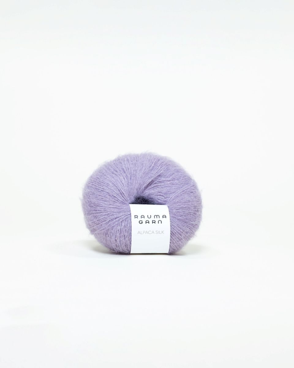 Rauma Alpaca Silk 1358 Lys lilla garn