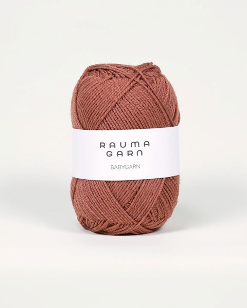 Hovedbilde Babygarn 103 Rødbrun Rauma garn