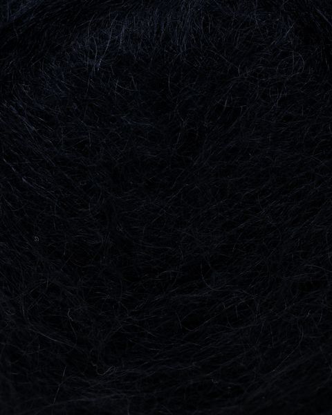 Bilde av Rauma Plum 081 Svart mohair garn
