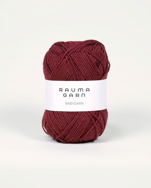 Hovedbilde Babygarn 104 Plomme Rauma garn