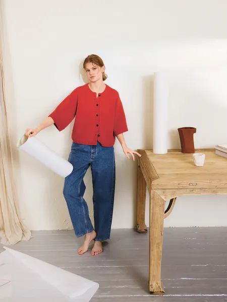 Hovedbilde 2502-2 Lia Cardigan med kort erm til dame fra Sandnes garn