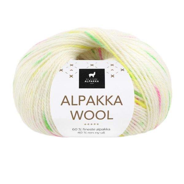 Hovedbilde Alpakka Wool 569 Hvit/neon print DSA