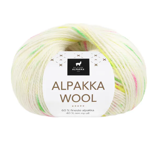 Hovedbilde Alpakka Wool 569 Hvit/neon print DSA