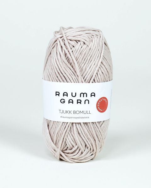 Hovedbilde Tjukk Bomull 220 Beige Rauma garn