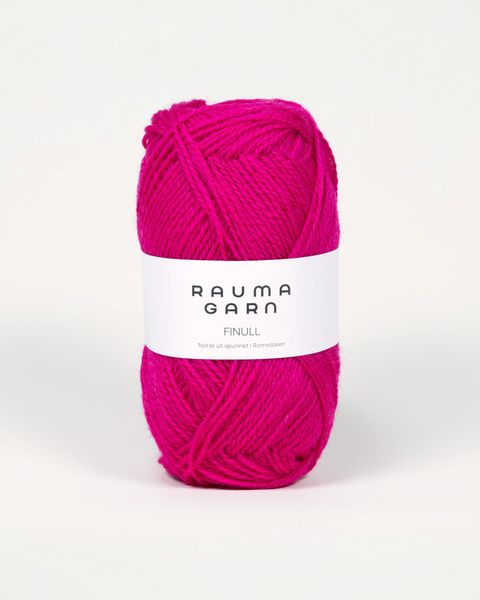 Hovedbilde Rauma Finull 4686 Skarp rosa garn