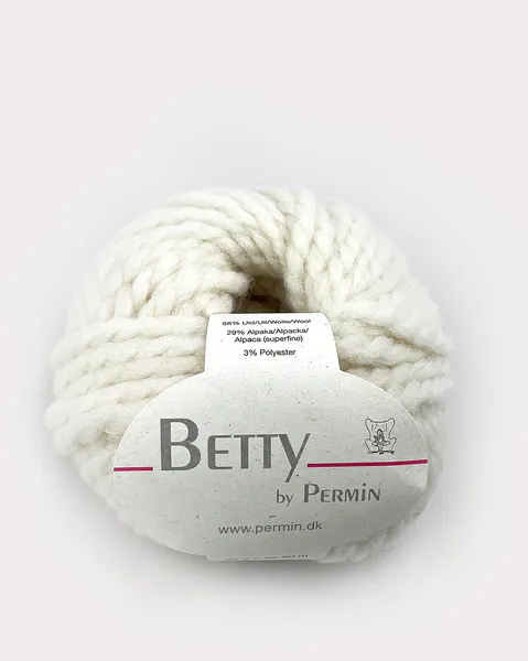 Hovedbilde Permin Betty 401 Råhvit garn utgår