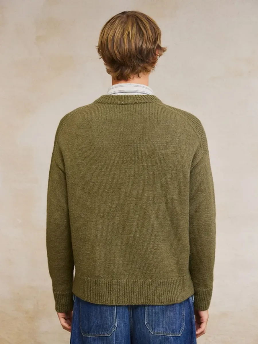 2410-1 William Sweater Man i Sunday og Alpakka Følgetråd strikep