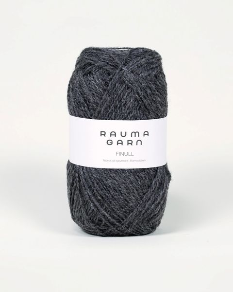 Hovedbilde Rauma Finull 414 Koksgrå melert garn