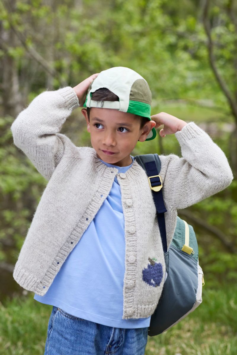 475-2 Fruktig jakke til barn i Fivel fra Rauma oppskrift*