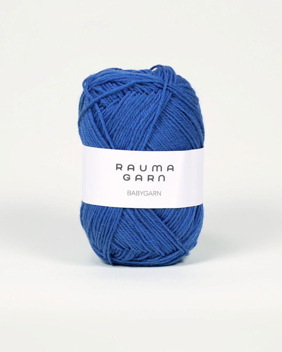 Babygarn B38 Bondeblå Rauma garn