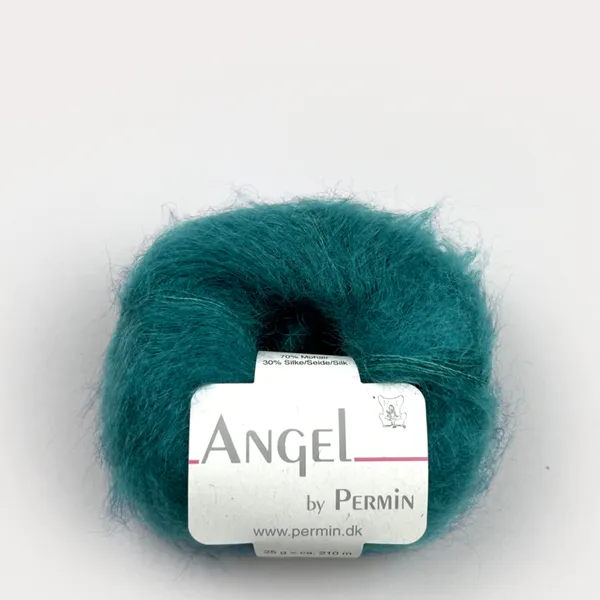 Hovedbilde Permin Angel mohair 27 Petrol garn