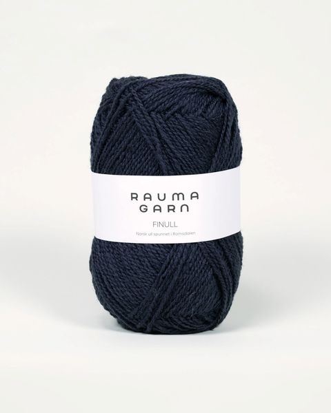 Hovedbilde Rauma Finull 4387 Mørk blågrå garn