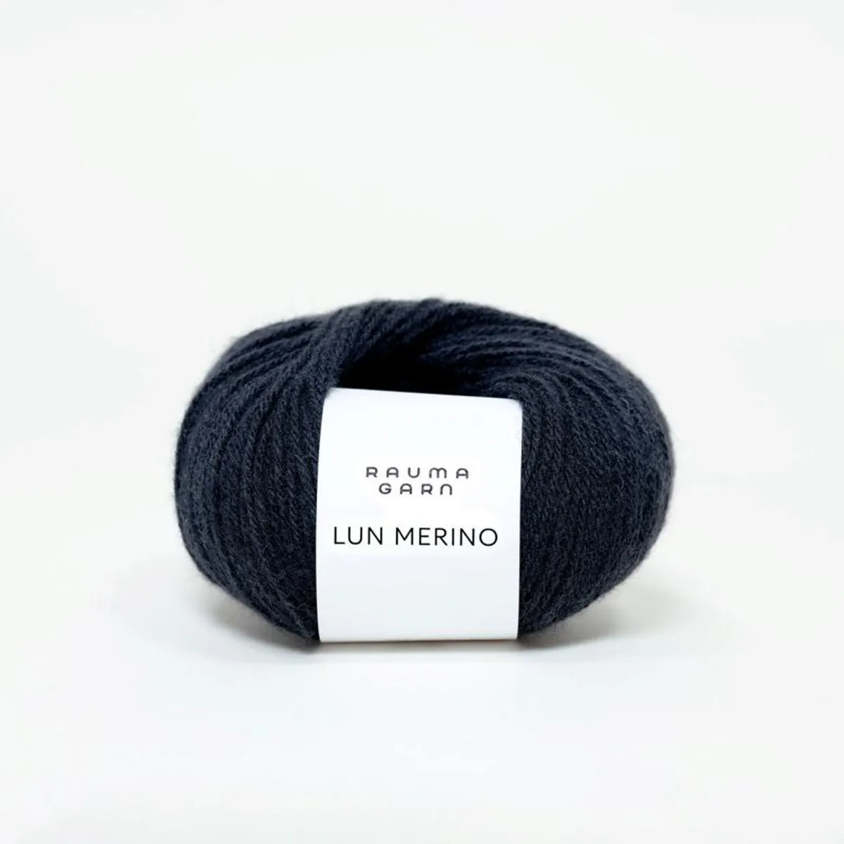 Lun Merino 78 Svart Rauma garn
