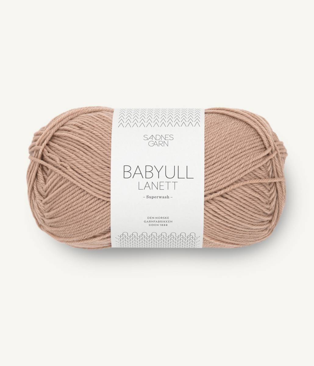 Sandnes Babyull Lanett 3041 Lys eikenøtt garn