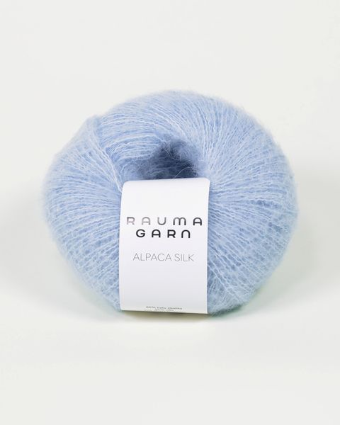 Hovedbilde Rauma Alpaca Silk 5114 Lys blå garn