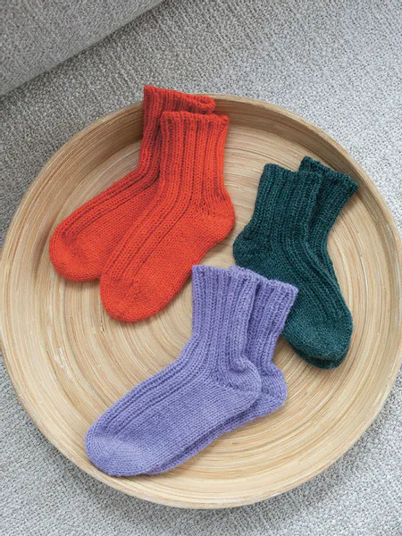 Hovedbilde Gratis  oppskrift - Dobbelribb sokker til hele familen fra ...