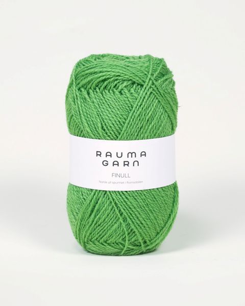 Hovedbilde Rauma Finull 493 Lys grønn garn