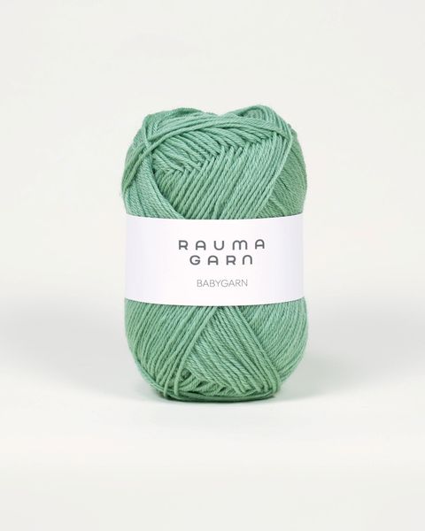 Hovedbilde Babygarn B66 Lys grønn Rauma garn