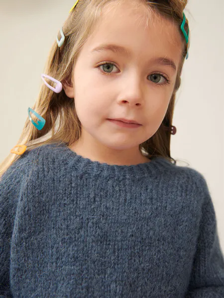 Hovedbilde 2401-5B Debutant Sweater Junior 2-12 år (Nedenfra) Sandnes*